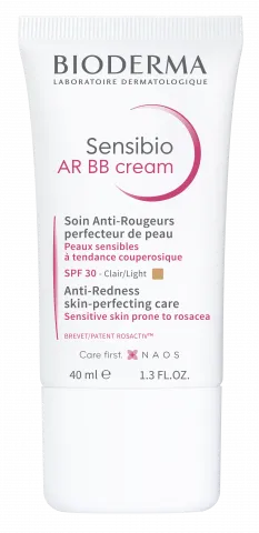 BIODERMA product photo, Sensibio AR BB Cream 40ml, cremă BB pentru roșeață, cuperoză, rozacee