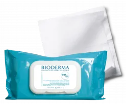 BIODERMA product photo, ABCDerm H2O Șervețele umede x60 îngrijirea pielii bebelușilor, șervețele umede